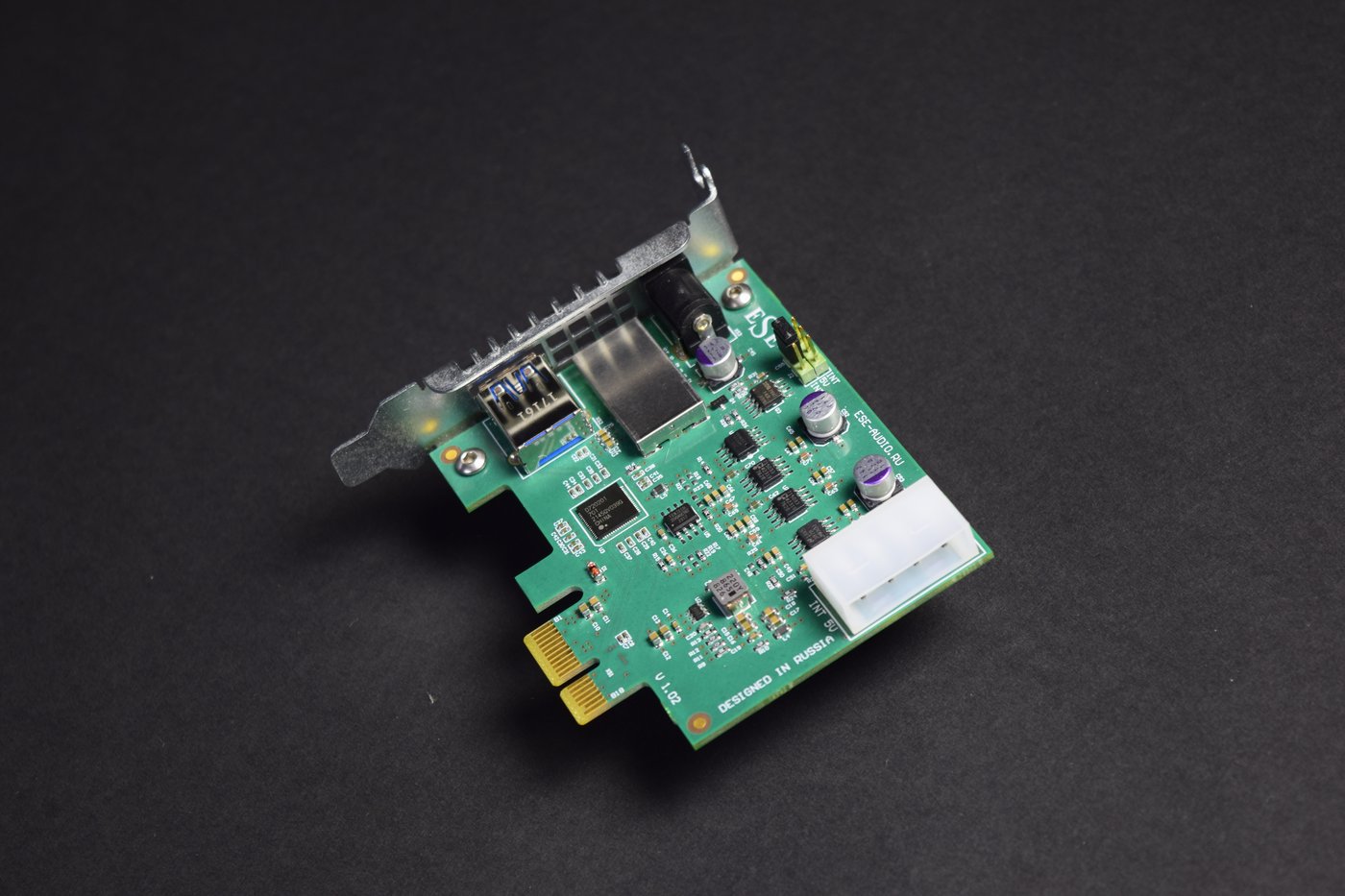 USB Bridge — плата расширения USB 3.0, вид сверху